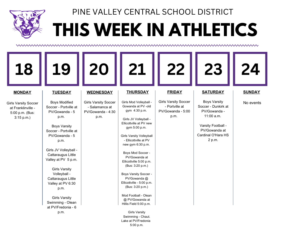  Athletics schedule for Sept. 18-24, 2023 